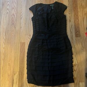 Lauren Ralph Lauren Black Midi Dress